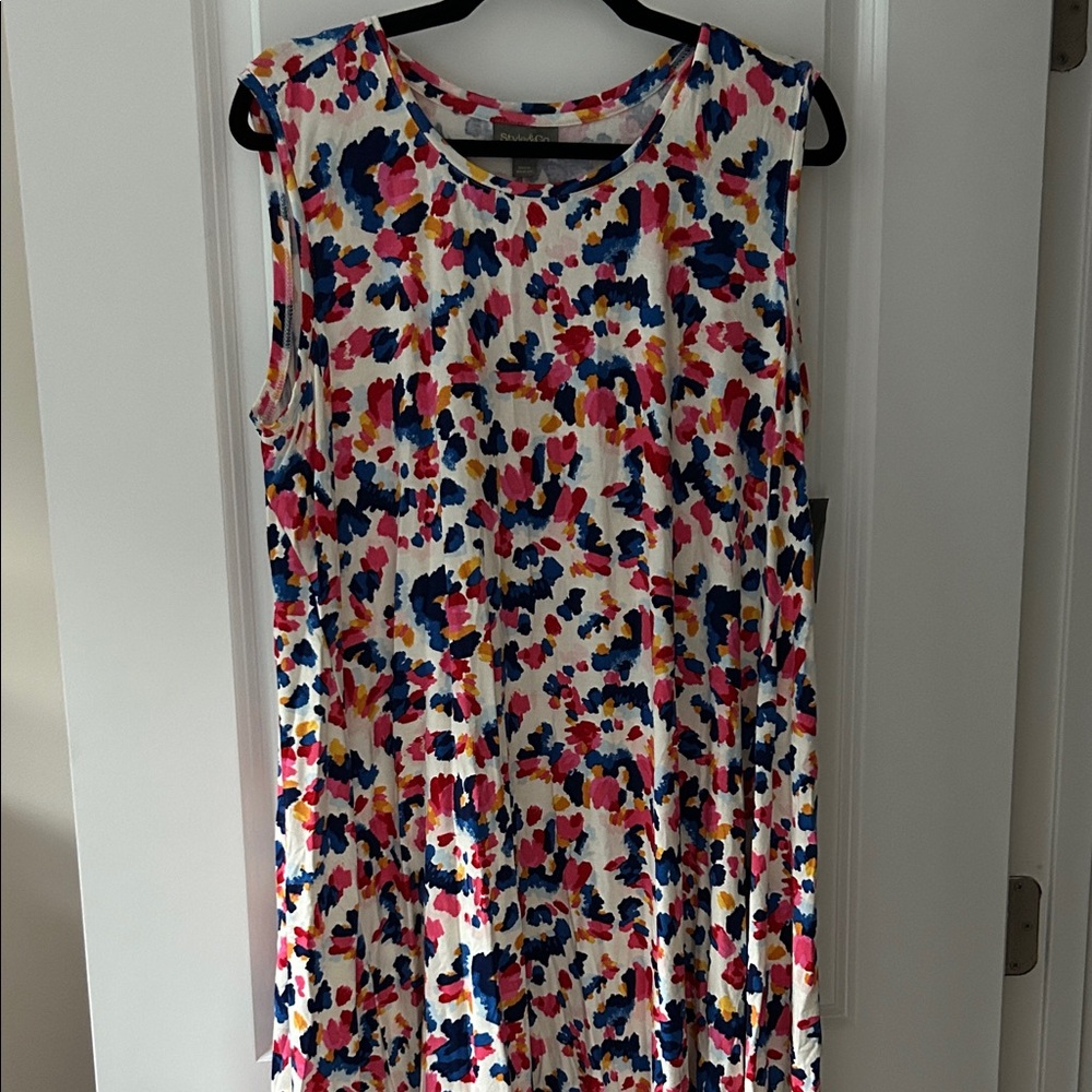 Style & Co. Multicolor Sleeveless Dress